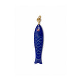 Large Blue Lapis Fish Charm