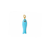 Turquoise Fish Charm