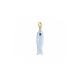 Aquamarine Fish Charm