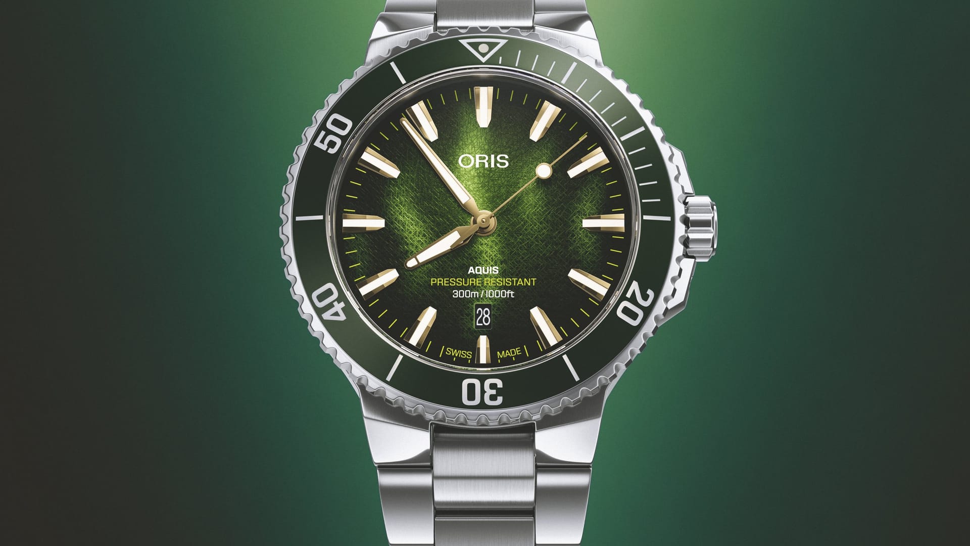 Oris Aquis Date Kelp Forest Limited Edition 41.5mm 0173377874187