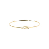 Pavé Diamond Clasp Serrure Jonc Bracelet