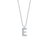 Pavé Diamond Initial Necklace