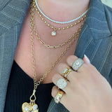 Samara Old European-Cut Diamond Necklace