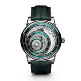 Trilobe Une Folle Journée, Rhodium-plated Green