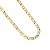 Yellow & White Diamond Tennis Necklace