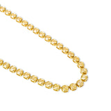 Cushion Bezel-Set Yellow Diamond Riviera Necklace