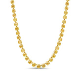 Cushion Bezel-Set Yellow Diamond Riviera Necklace