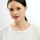 Syna 18K Yellow Gold Solid Thin Paper Clip Chain