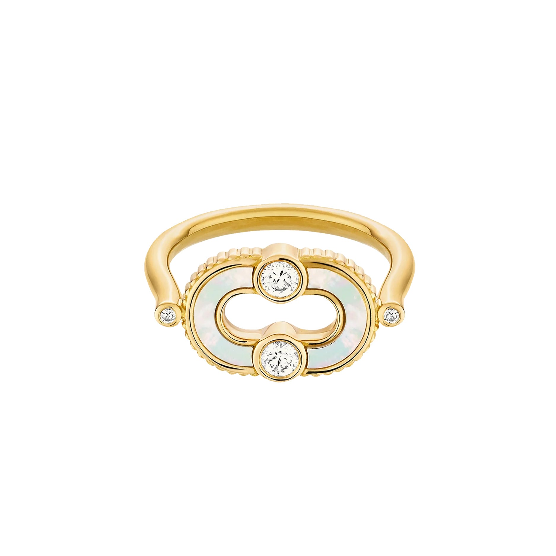 Magnetic Diamond & Stone Inlay Ring
