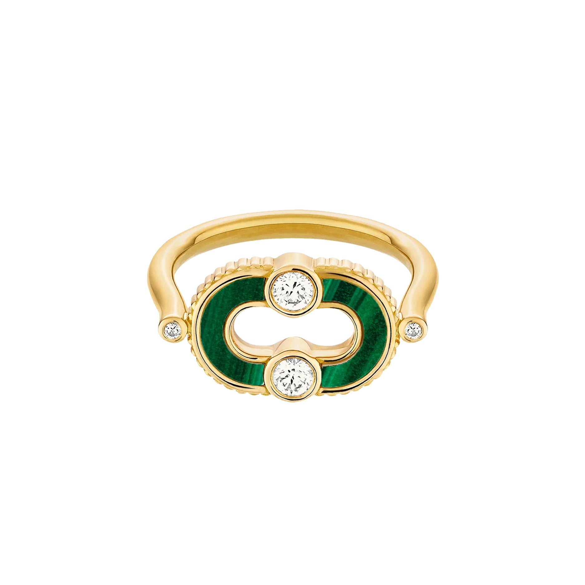 Magnetic Diamond & Stone Inlay Ring