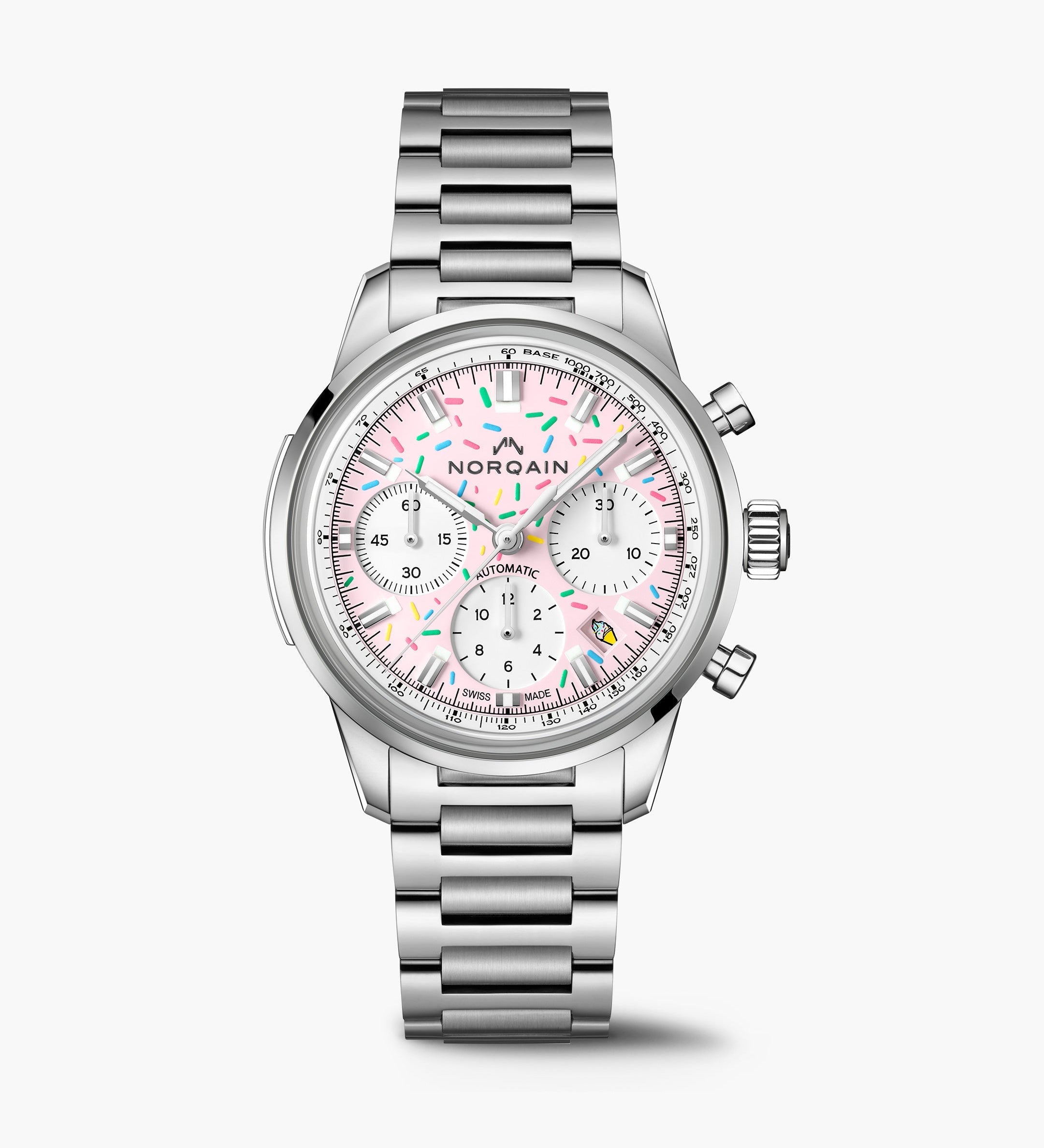 Norqain Freedom Chrono Enjoy Life Sprinkles Strawberry 40mm N220119S04K01S01