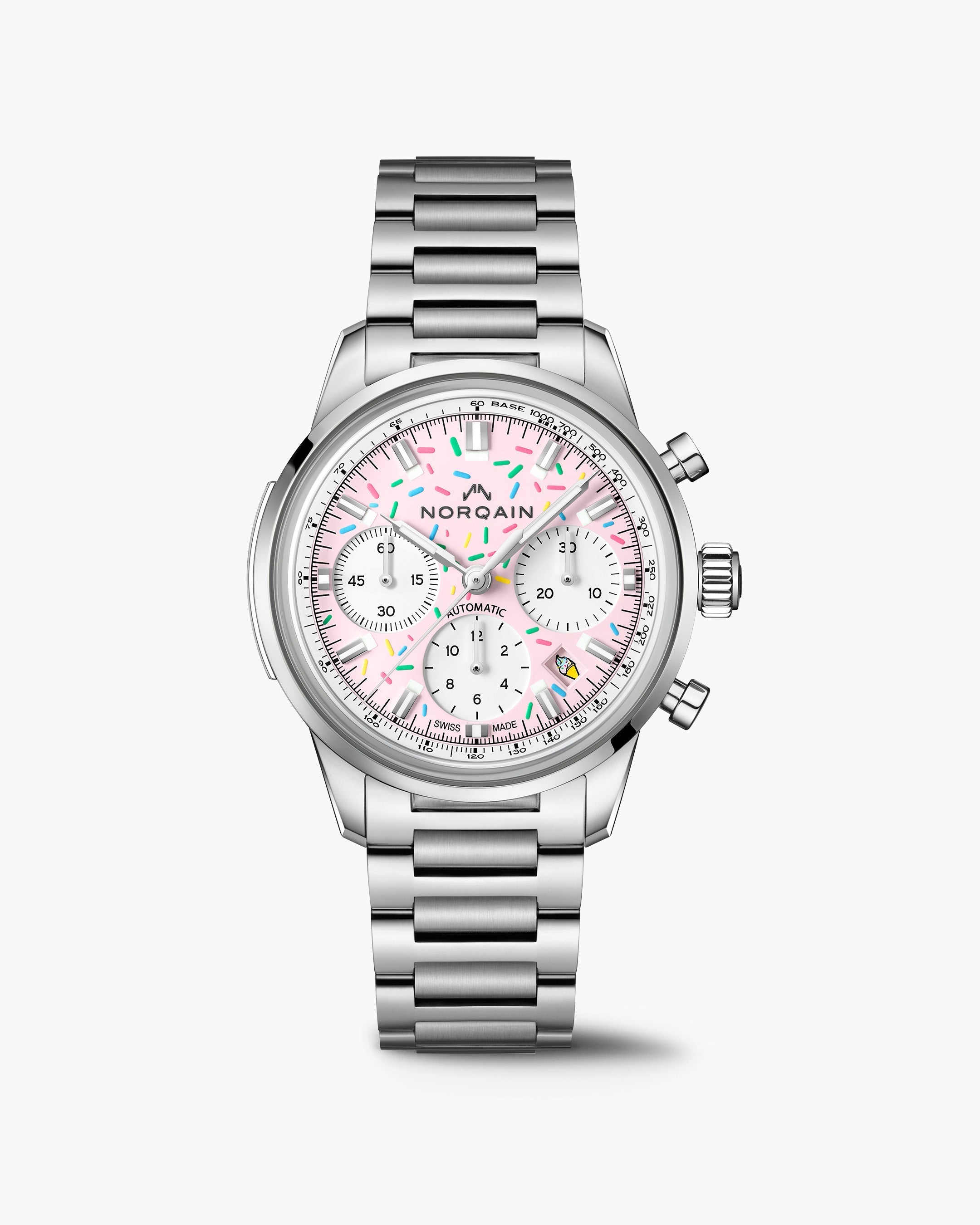 Norqain Freedom Chrono Enjoy Life Sprinkles Strawberry 40mm N220119S04K01S01