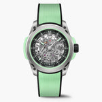 NORQAIN Wild ONE Skeleton 42mm Titanium Mint N300026T01B01R02
