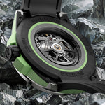 NORQAIN Wild ONE Skeleton 42mm Titanium Mint N300026T01B01R02