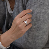 Needle Diamond Tiara Engagement Ring