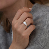 Needle Diamond Tiara Engagement Ring