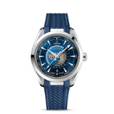 Seamaster Aqua Terra 150M Omega CoAxial Master Chronometer Gmt Worldtimer 43 mm Rubber Strap