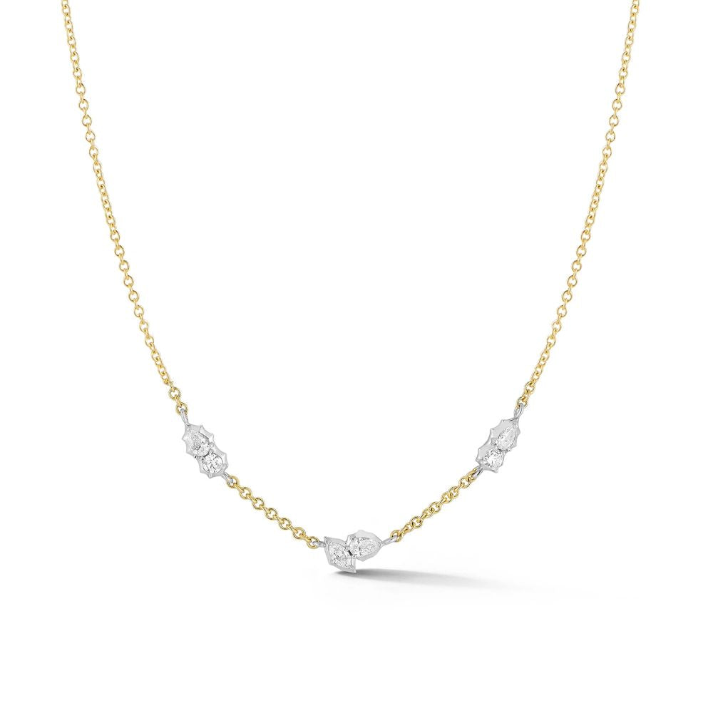 Diamond Posey Two-Tone Station Necklace