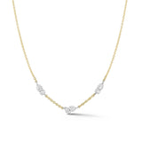 Diamond Posey Two-Tone Station Necklace
