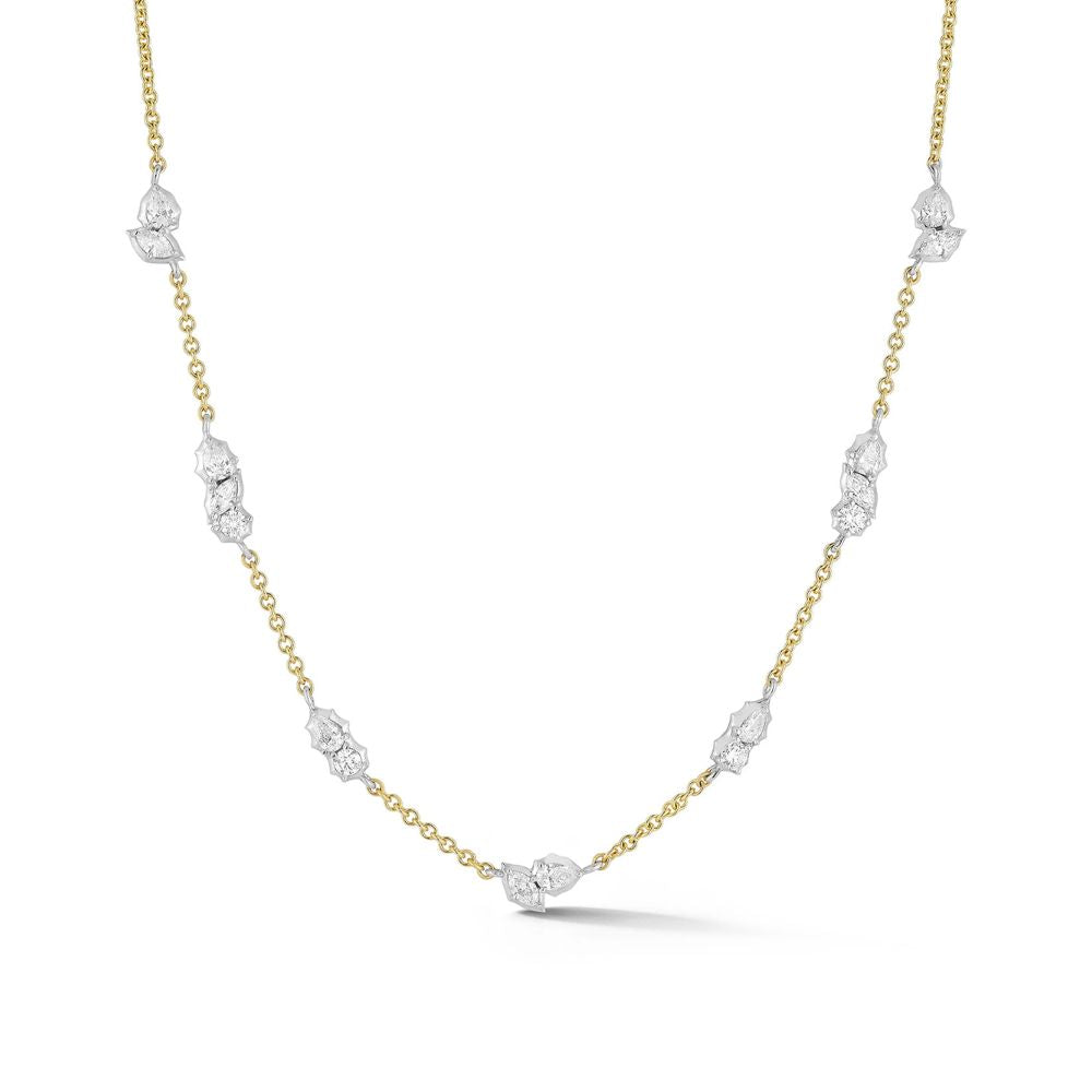 Diamond Posey Two-Tone Station Necklace