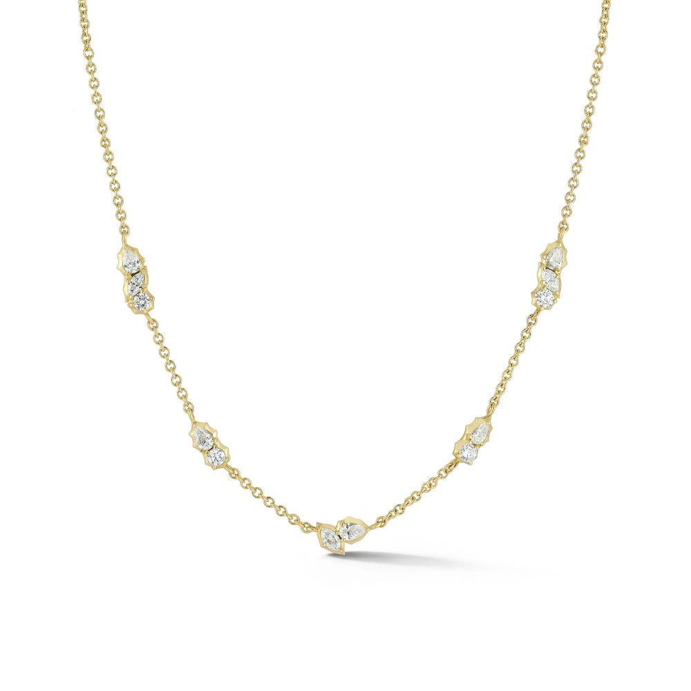 Diamond Posey Station Necklace