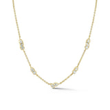 Diamond Posey Station Necklace