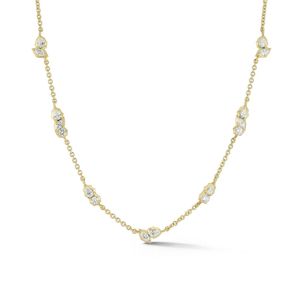 Diamond Posey Station Necklace