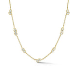Diamond Posey Station Necklace