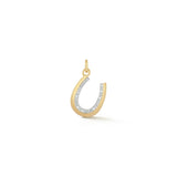Diamond Horseshoe Charm