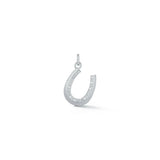Diamond Horseshoe Charm