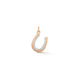 Diamond Horseshoe Charm