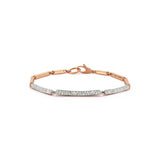 Frankie Half Diamond Station Bracelet