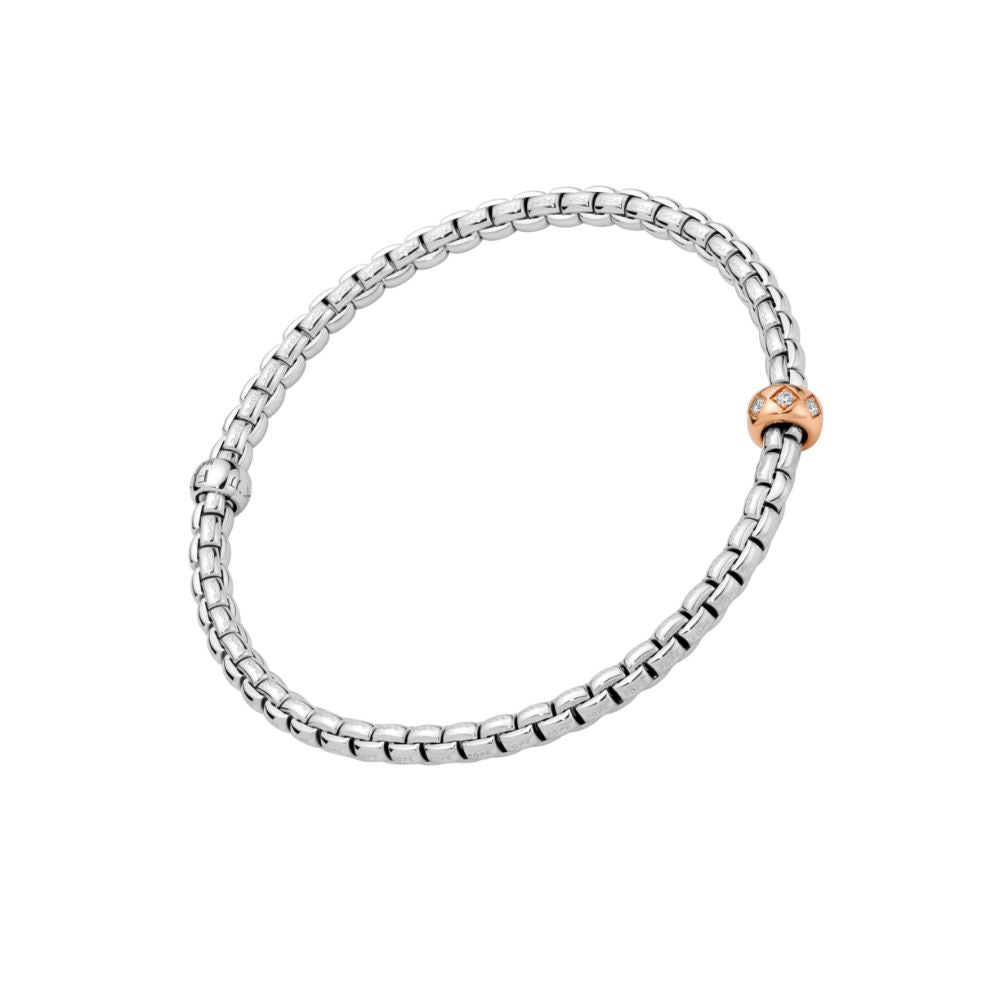 Eka Flex'It Bracelet with Rhombus-Set Diamond Rondelle