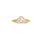Diamond Art Deco Style Engagement Ring