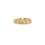 Engraved Shooting Star Diamond Wedding Band