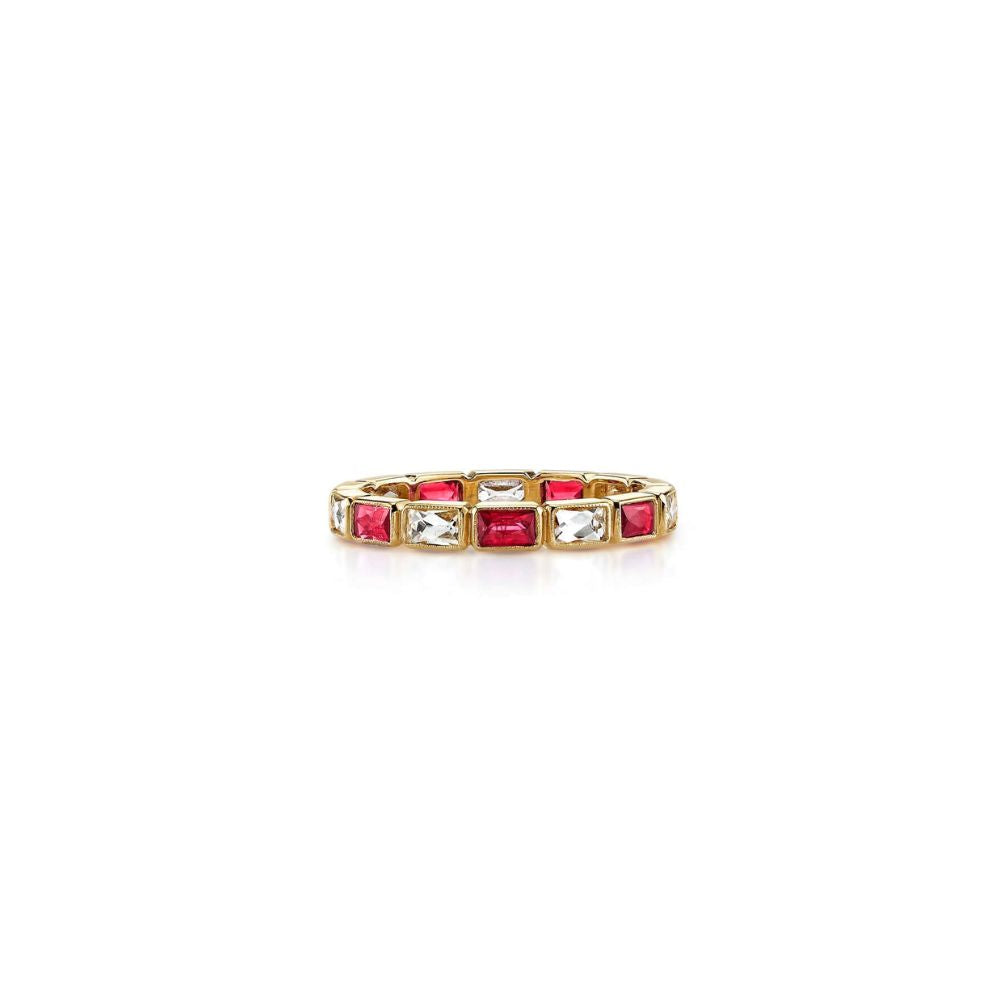 The Julia Diamond & Gemstone Eternity Ring