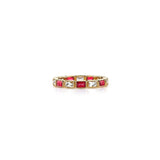 The Julia Diamond & Gemstone Eternity Ring