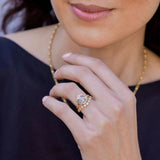 The Gabby Diamond Curved Ring