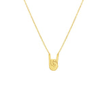 "Hook 'Em" Hand Necklace