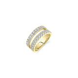 Double Row Pavé Diamond Ring