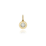 Rhoni Two-Tone Diamond Halo Pendant