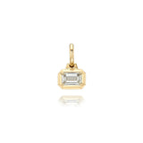 Lola Emerald Cut Diamond Charm