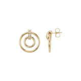 Astrid Pavé Diamond Double Hoop Earrings