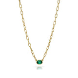 Leah Emerald Necklace
