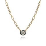 Angelina Antique Diamond Cushion Necklace