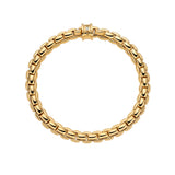 Flex'it Bracelet with White Diamond & Gold Rondelle