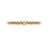 Flex'it Bracelet with White Diamond & Gold Rondelle