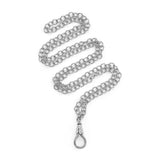 Evren Platinum Link Clasp Necklace