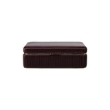 The Medium Bella Jewelry Box in Bordeaux