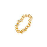 Mini Scattered Diamond Edge Ring